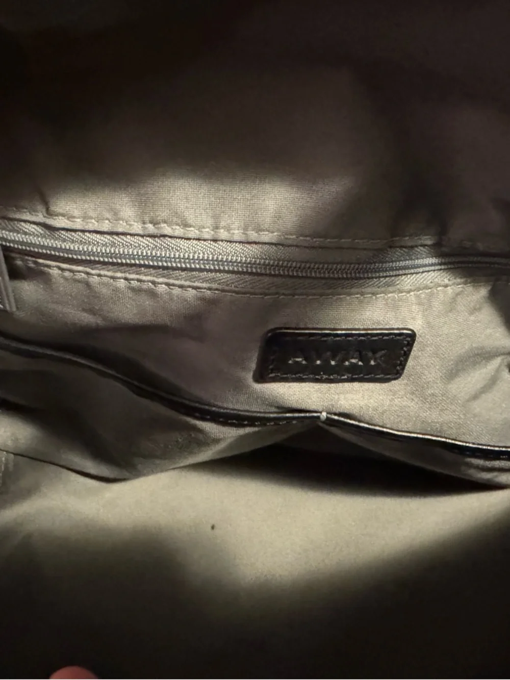 Navy AWAY Travel Duffel Bag with Black Leather Handles 20 L - Picture 9 of 16